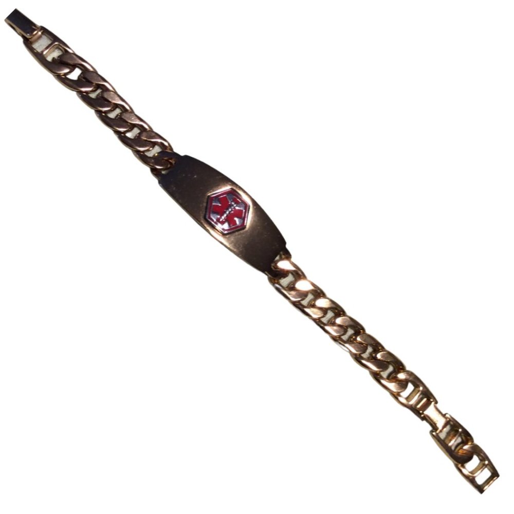 👗5/$25 - Gold Tone Medical Alert Bracelet for Diabetes